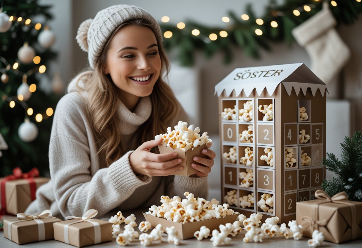 Den perfekte popcorn julekalender til søster